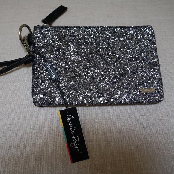 New Glitter Wristlet Pouch - Picture 1 of 3